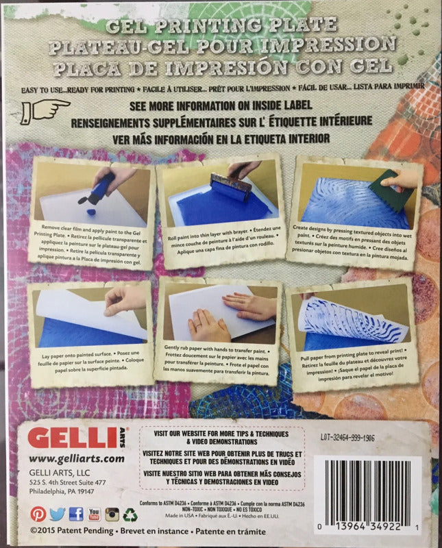 Gelli Arts Gel Printing Plates