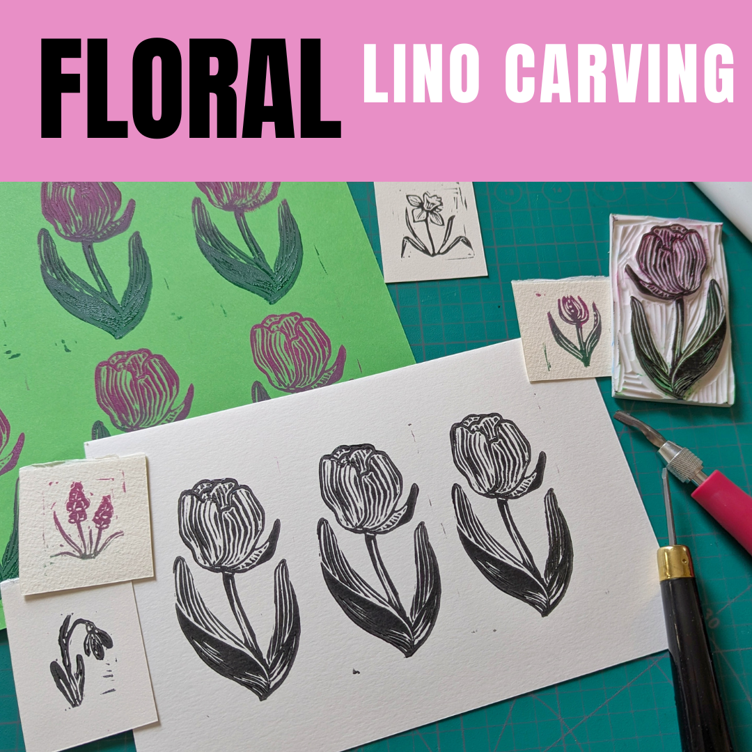 Floral Lino Carving