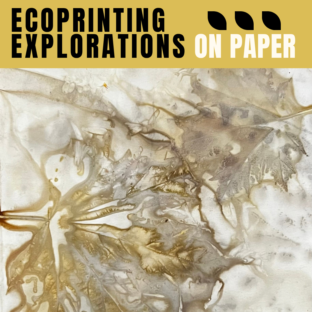 Ecoprinting Explorations On Paper