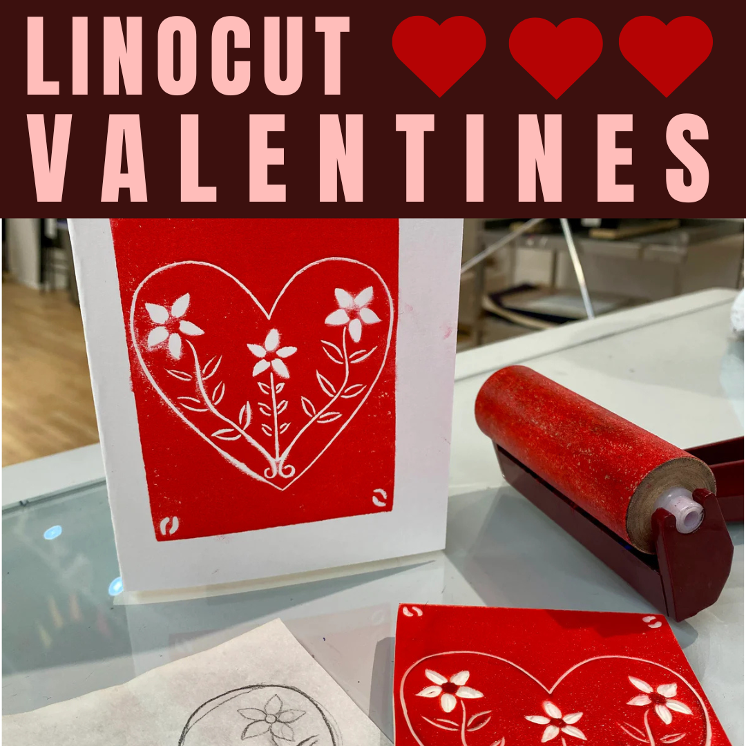 Linocut Valentines