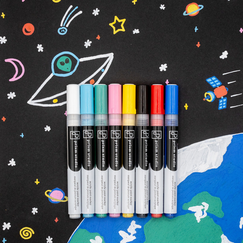 Prism Acrylic Paint Marker Basics 8pc Set
