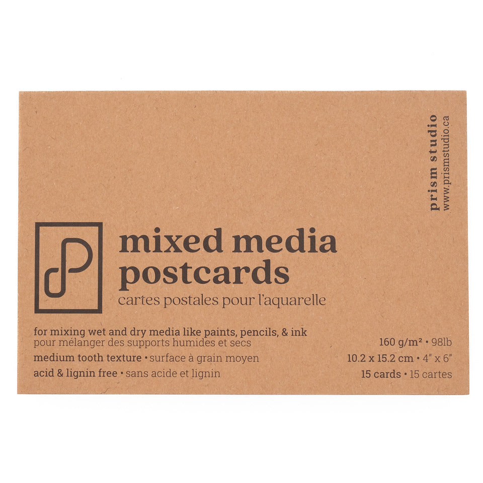Prism Mixed Media Postcards, 4" x 6"