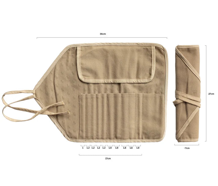 etchr Roll up Brush Pouch