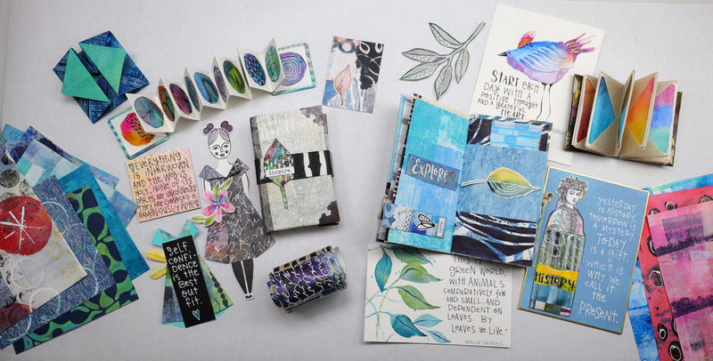 Origami Painted Paper Pack, Hodge Podge - 5 7/8" (24 Sheets/6 Patterns)