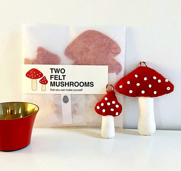 Mushroom Ornament Sewing Kit
