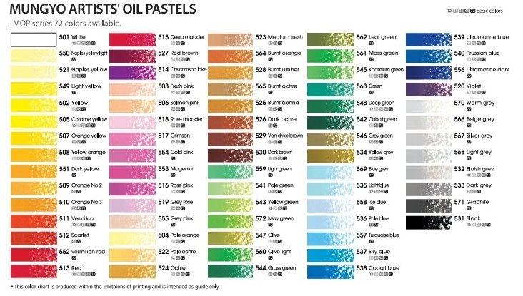 Mungyo Soft Oil Pastels 36 Set