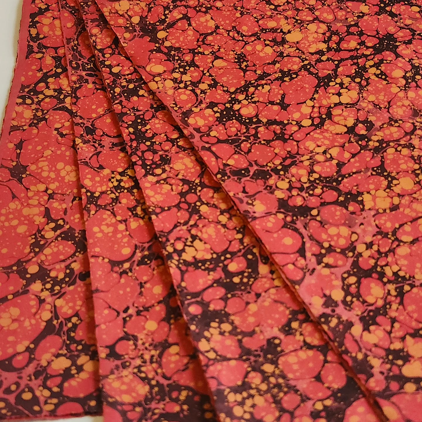 Feuilles Marbled Paper Sheets 20" × 26"