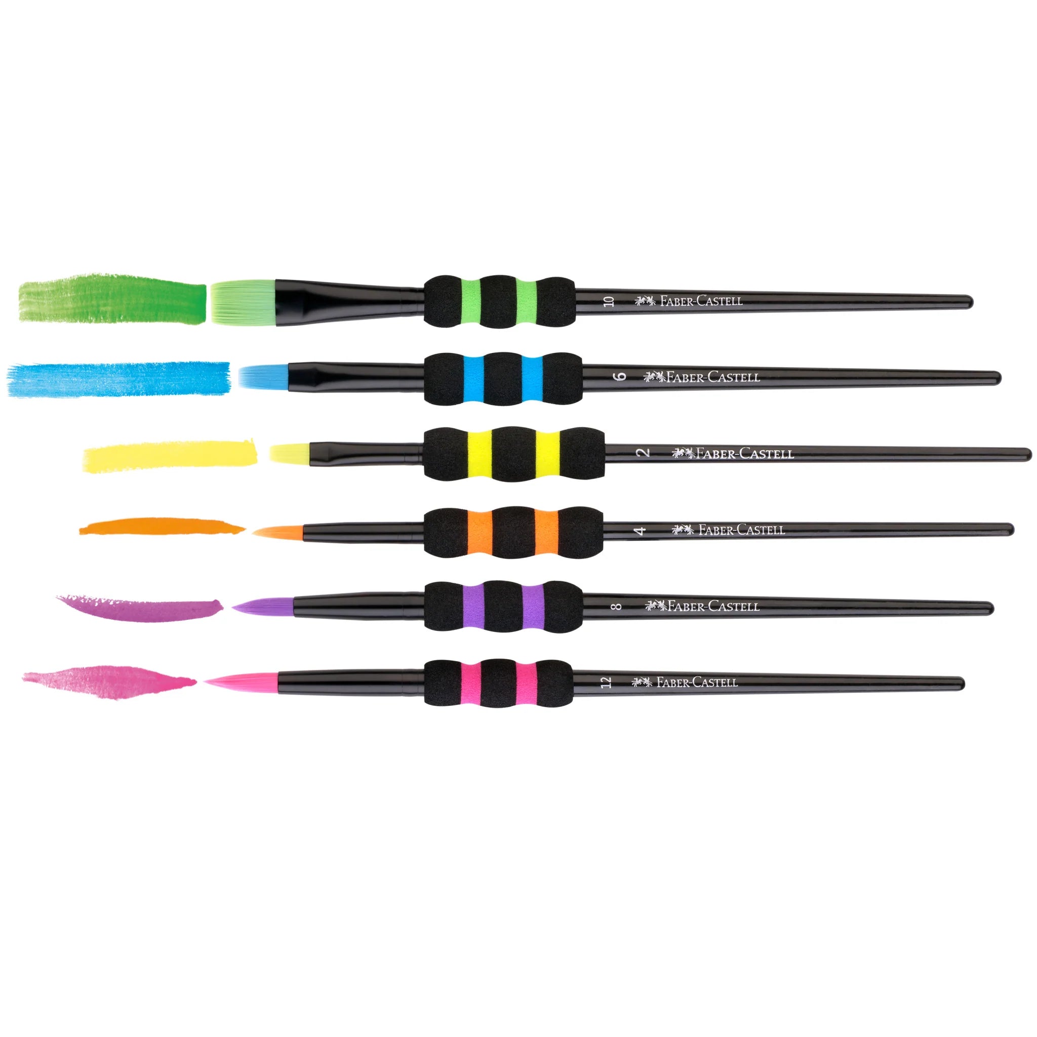 Faber Castell Soft Grip Brushes 6 Set