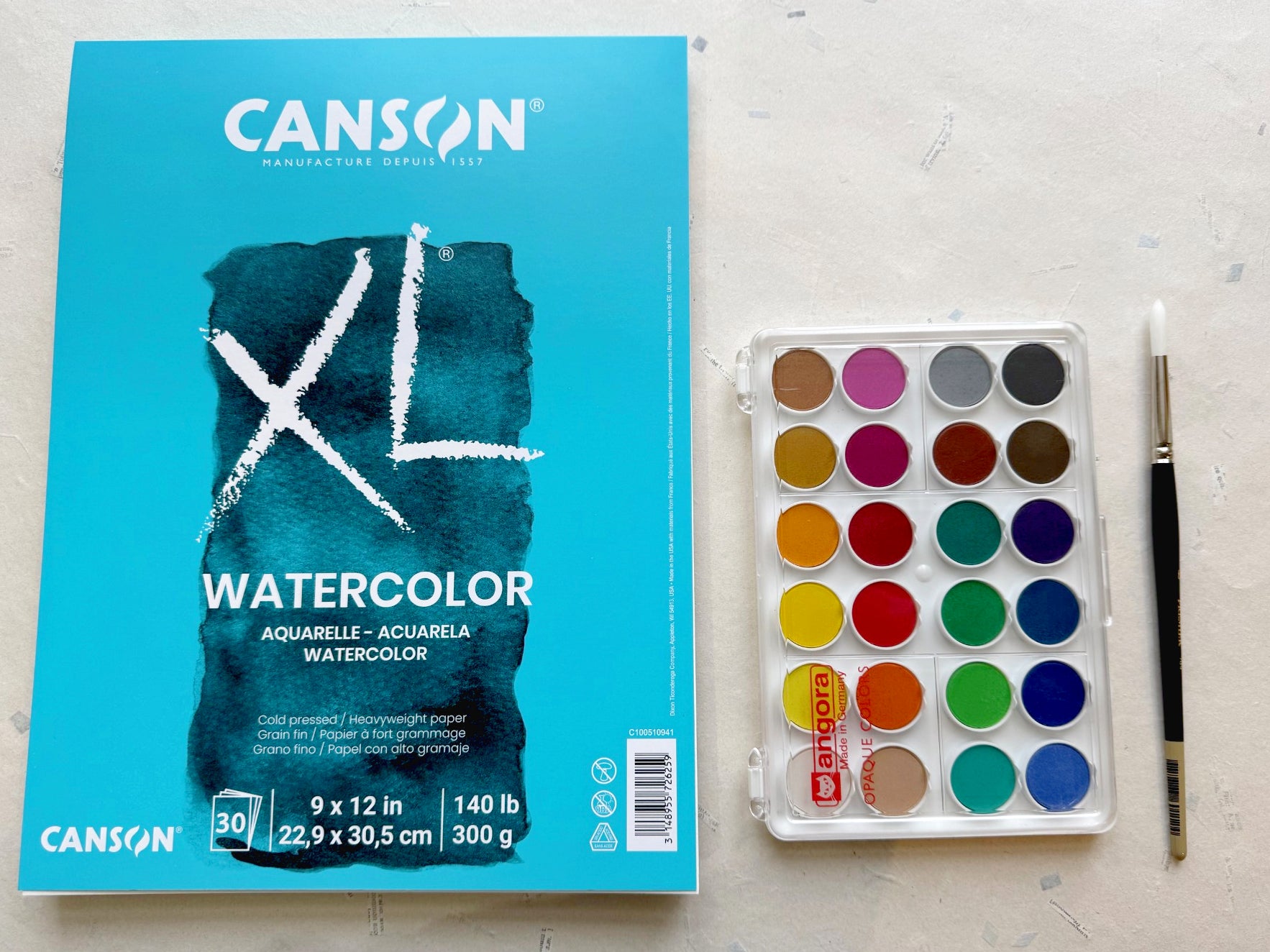 Opaque Water Color Kit (large pad)