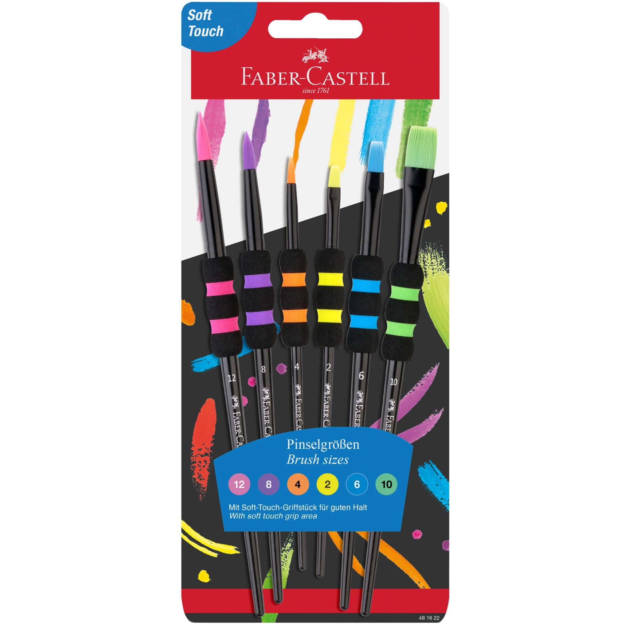 Faber Castell Soft Grip Brushes 6 Set