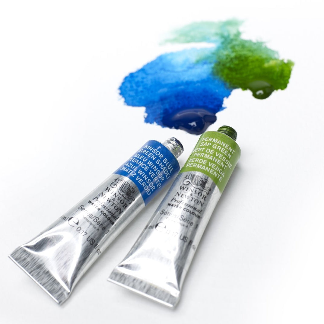 Winsor & Newton Professional Watercolours: Blue & Green - Wyndham Art Supplies