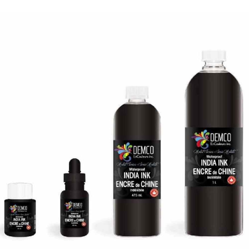 Demco India Ink Black - Wyndham Art Supplies