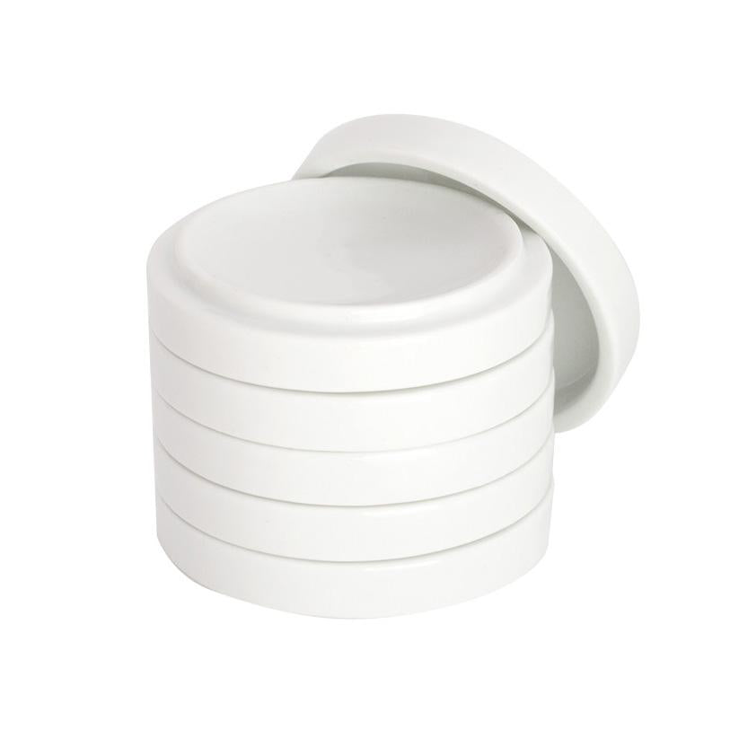 Porcelain Stackable 6 Round Dishes
