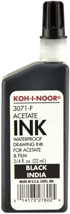 Kohinoor Acetate Ink Black 3/4oz