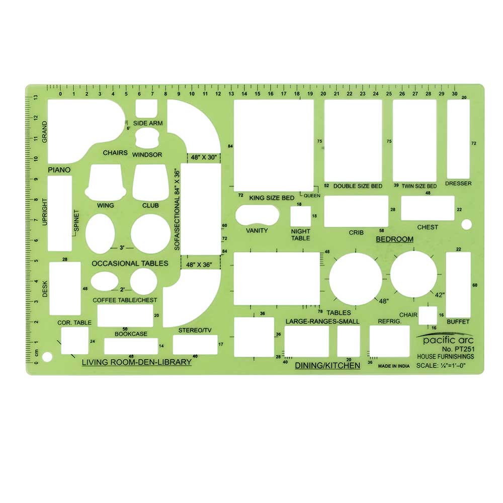 House Furnishings Drafting Template