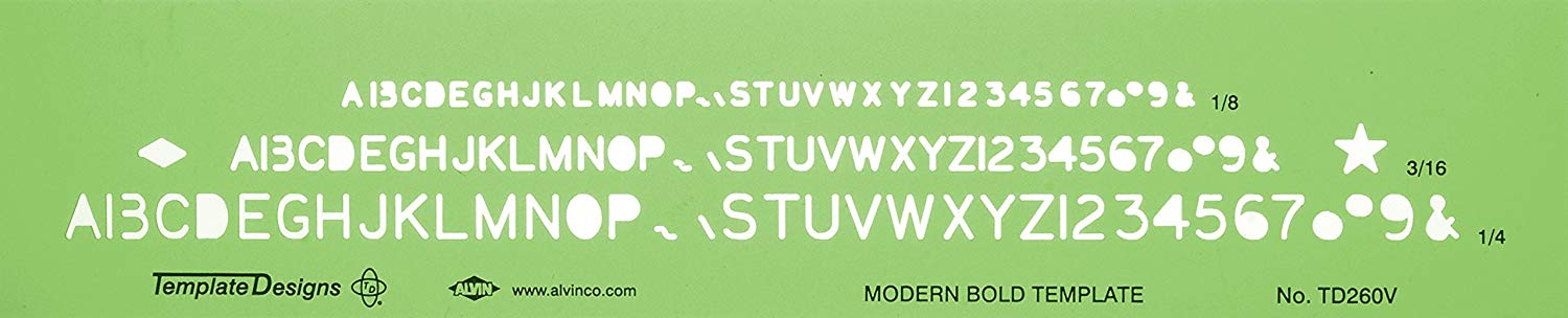 Template Modern Bold Font - Wyndham Art Supplies