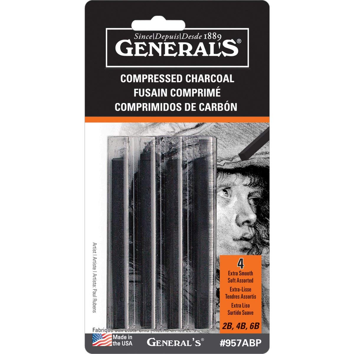 General Compress Charcoal (4) - Wyndham Art Supplies