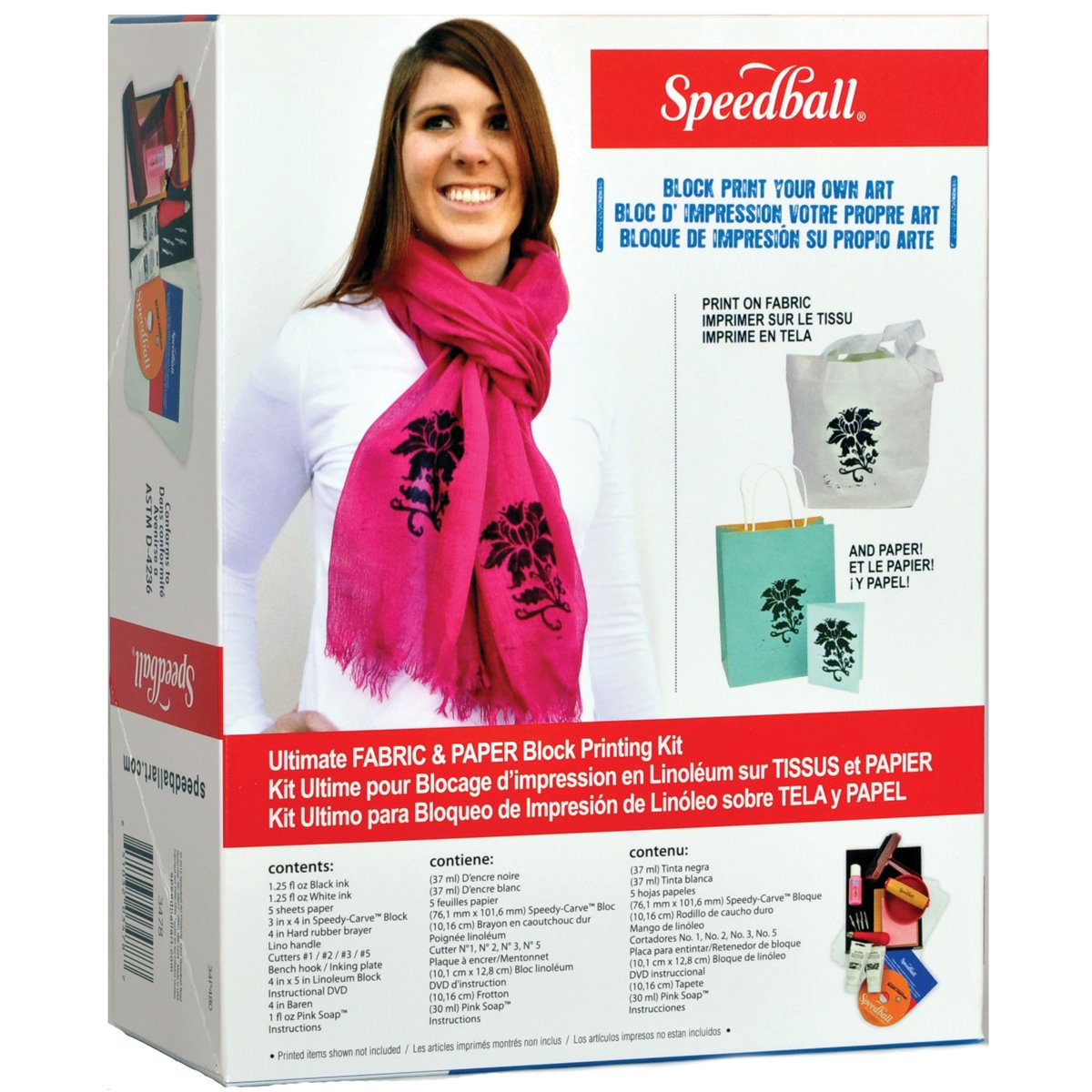 Speedball Ultimate Fabric & Paper Block Printing Kit - Wyndham Art Supplies