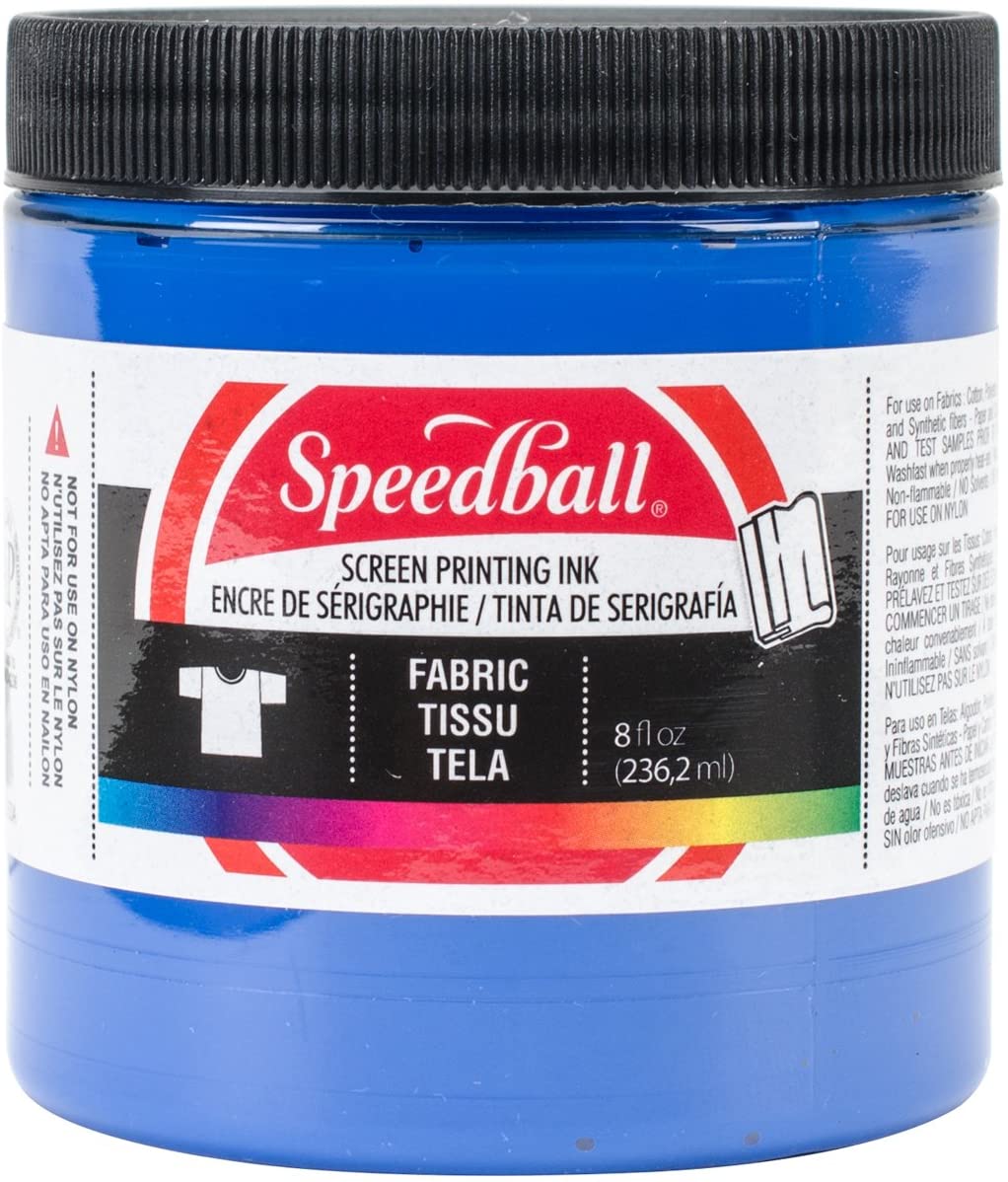 Speedball Opaque Blue Topaz Fabric Ink- 8 oz