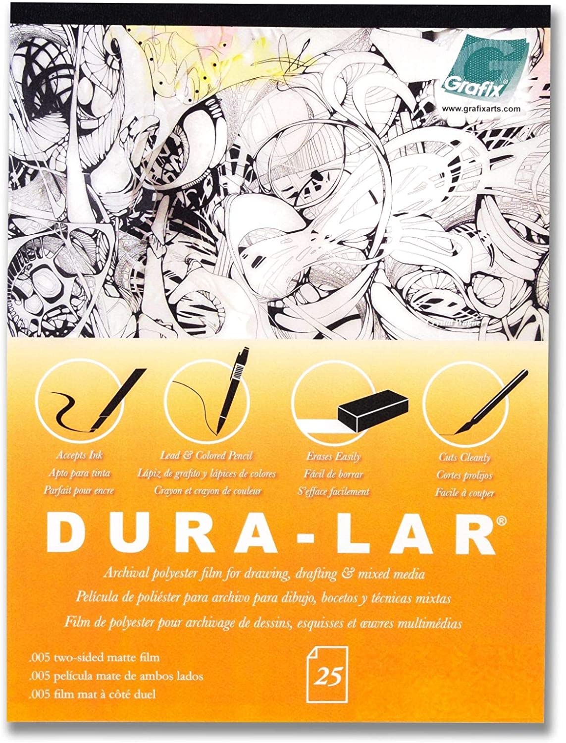 Grafix Dura-Lar 9x12 Matte Film Pad