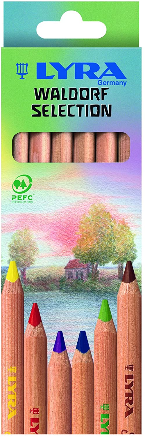 Lyra Waldorf Giant Pencil Crayons 6-set