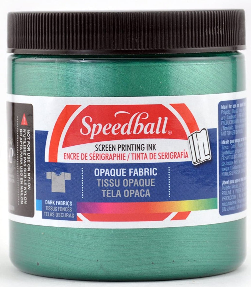 Speedball Opaque Blue Topaz Fabric Ink- 8 oz