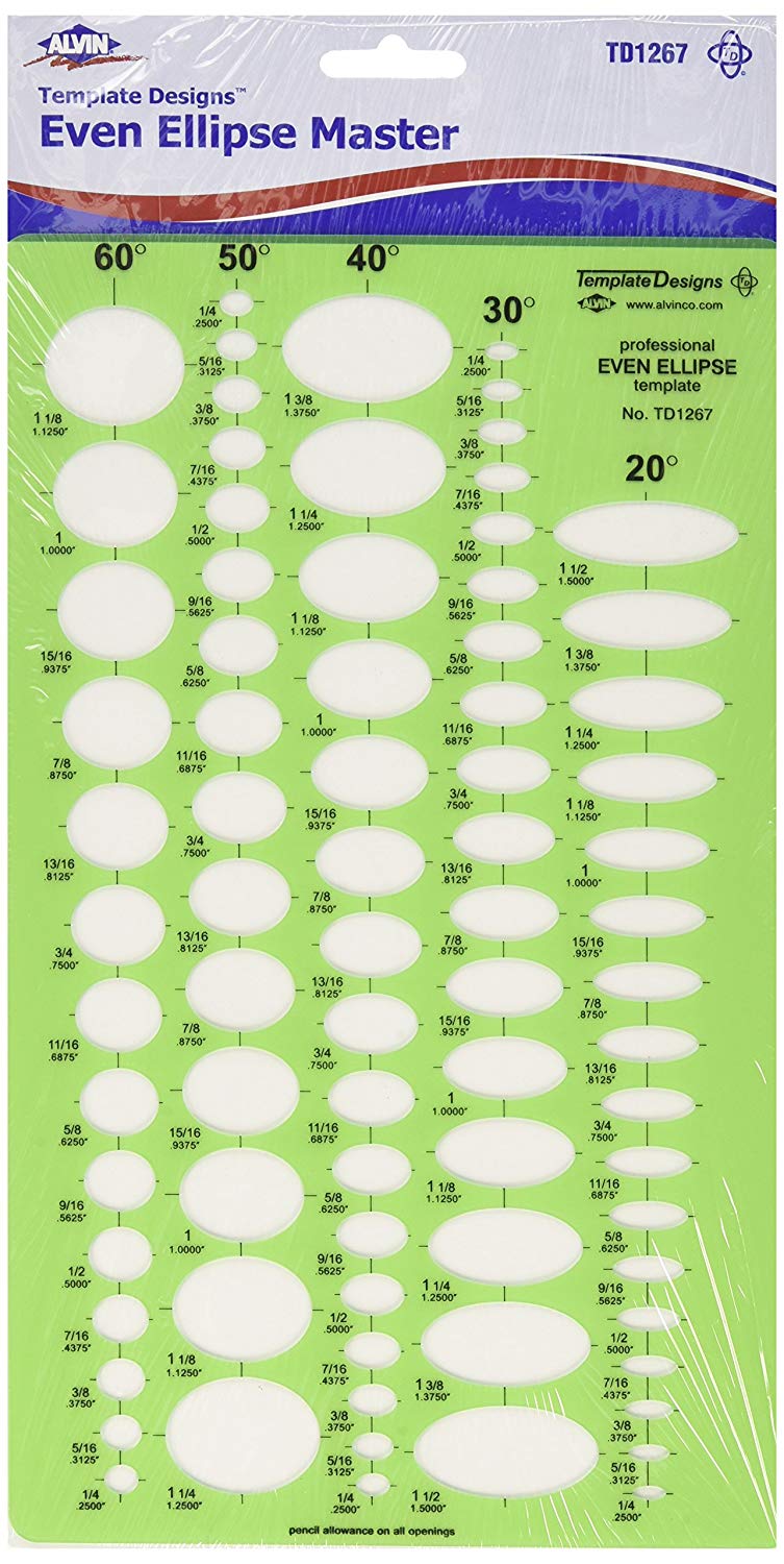Template Even Ellipse Master - Wyndham Art Supplies