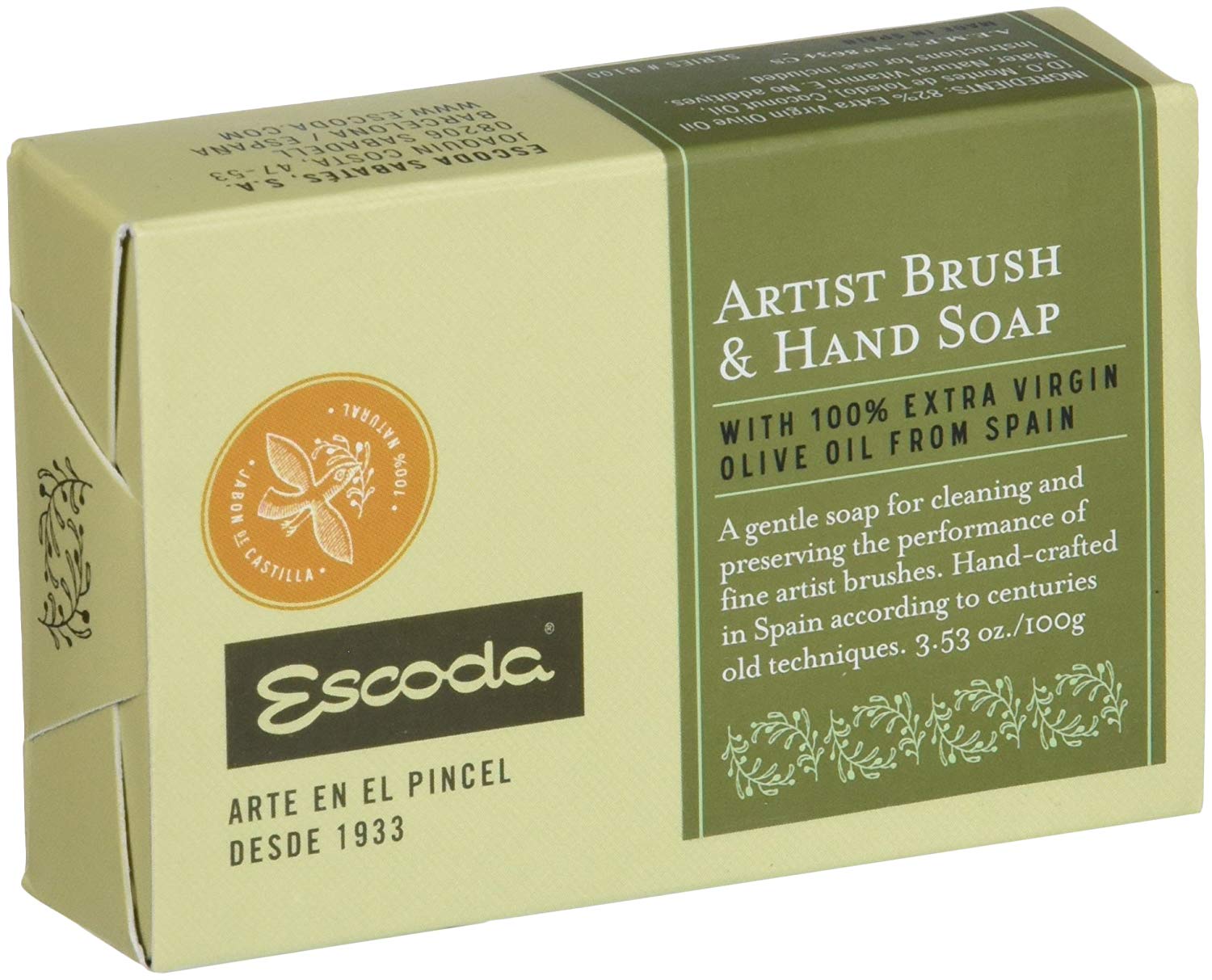 Escoda Brush & Hand Soap - Wyndham Art Supplies