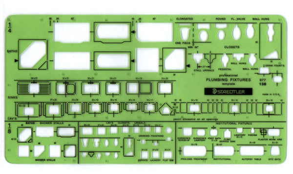 Template Plumbing Fixture - Wyndham Art Supplies