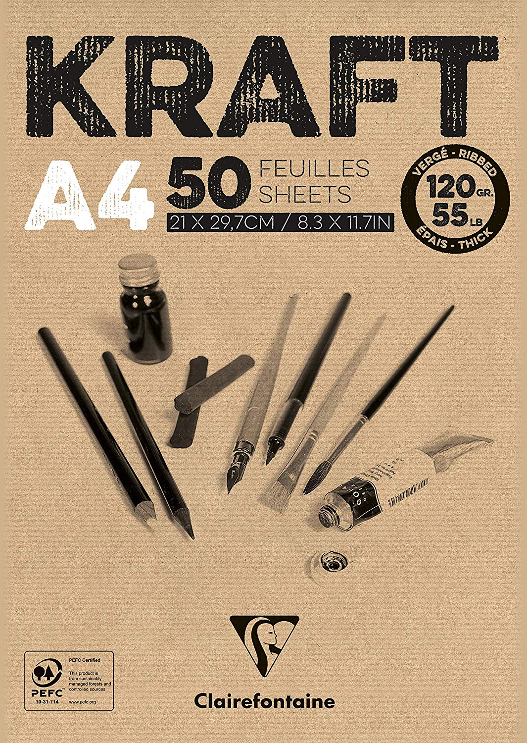 Kraft Ribbed Sketch Pads - Wyndham Art Supplies