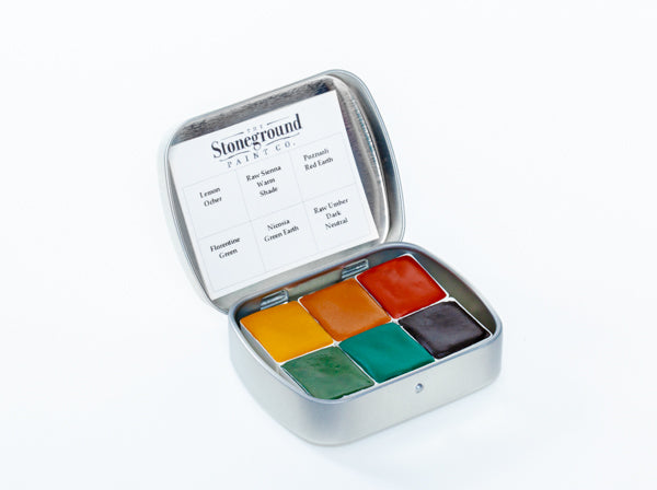 Stoneground Watercolour Paint - Historic Palette - 6 colours