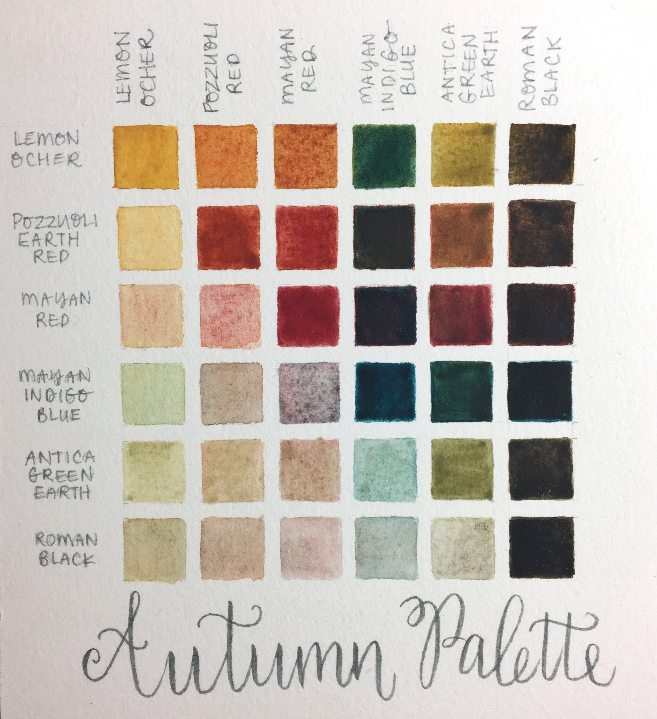 Stoneground Watercolour Paint - Autumn Palette - 6 colour