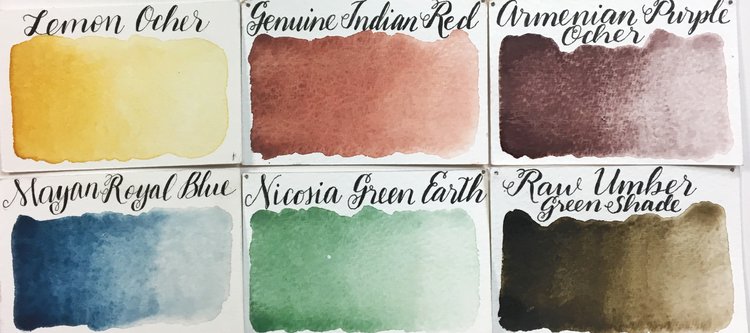 Stoneground Watercolour Paint - Prairie Earth Palette - 6 colours