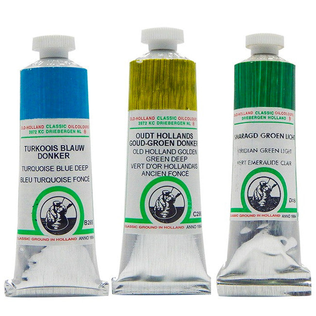 Old Holland Oil: Blue & Green - Wyndham Art Supplies