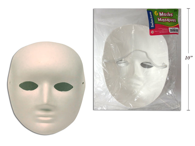 Paper Face Mask (6 Pcs) - Wyndham Art Supplies