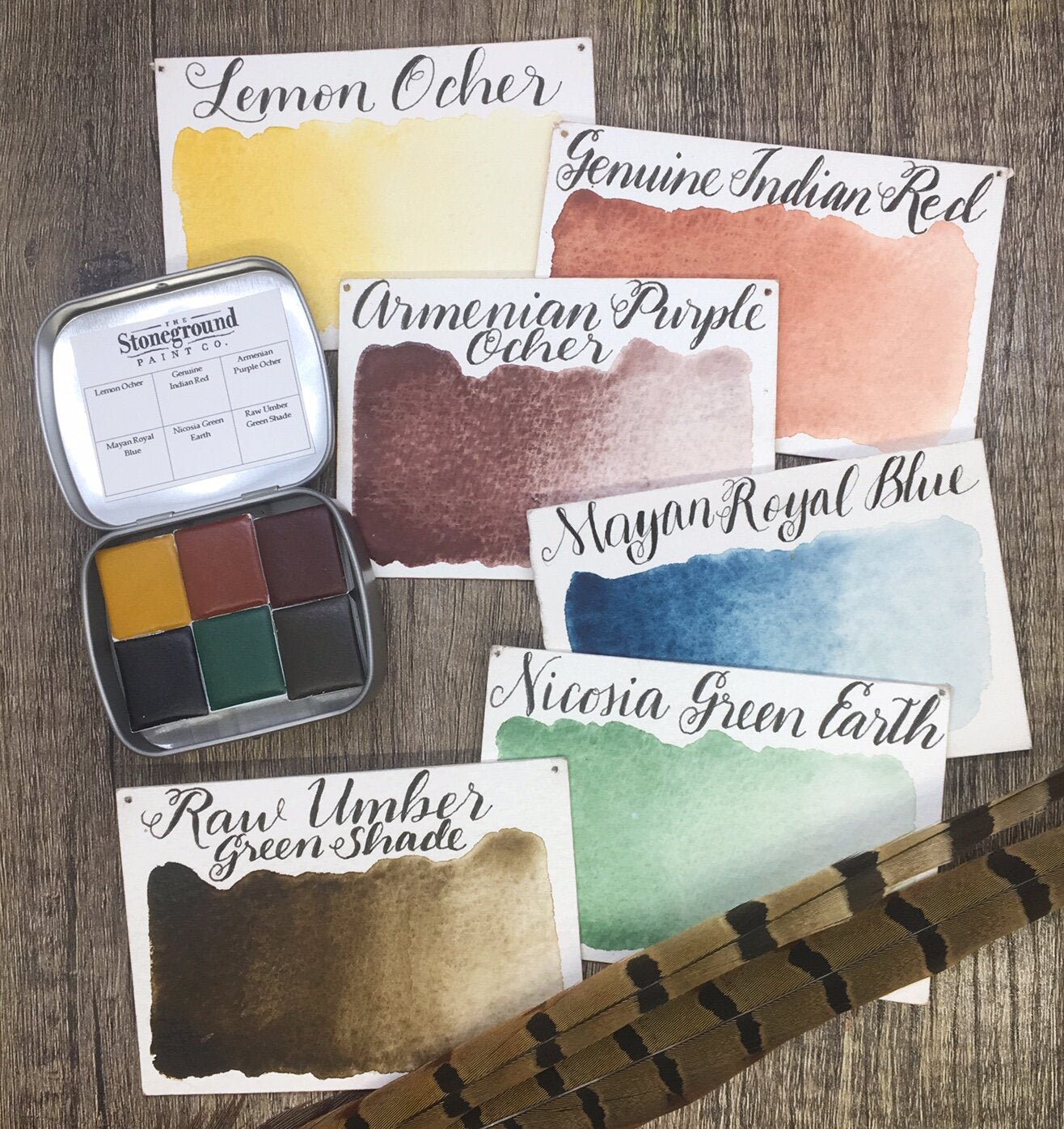 Stoneground Watercolour Paint - Prairie Earth Palette - 6 colours