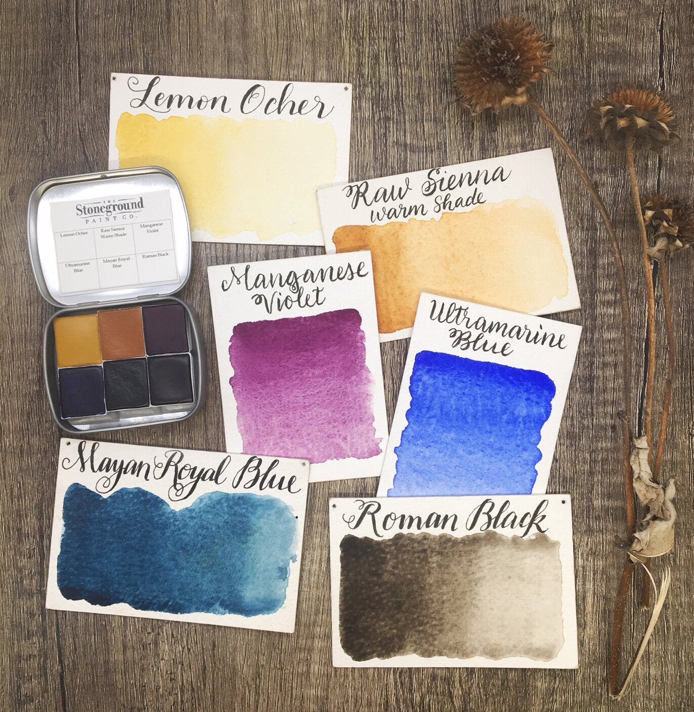 Stoneground Watercolour Paint - Winter Palette - 6 colours