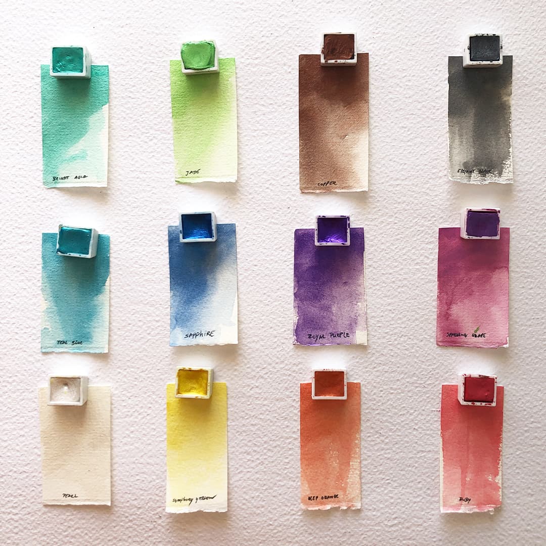 etchr Pearlescent Watercolour Sets