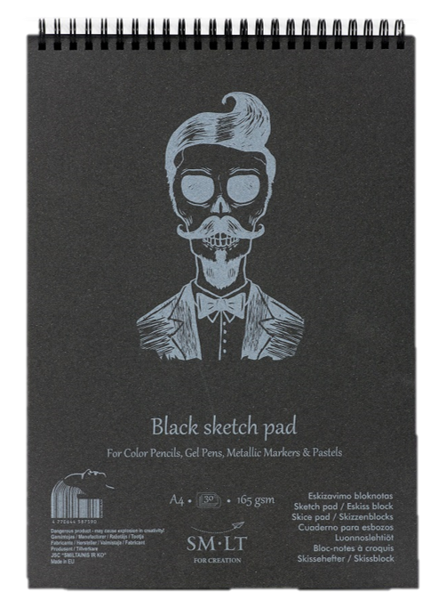 SMLT Black Sketch Pads - Wyndham Art Supplies