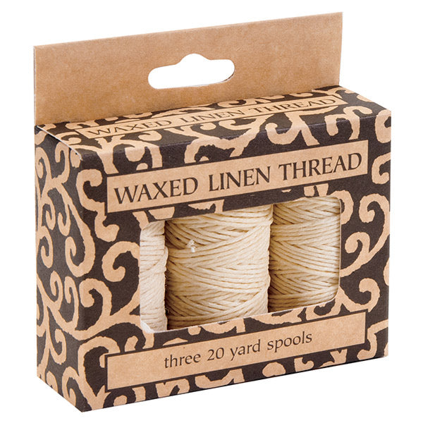 Waxed Linen Thread - 3 Pack