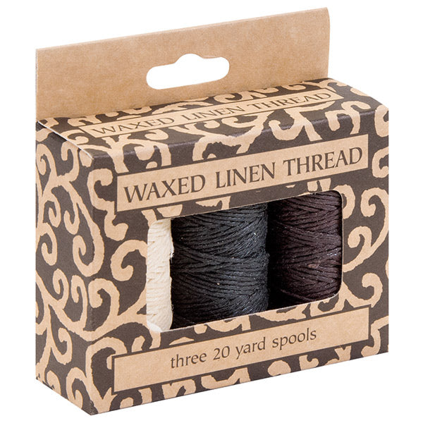 Waxed Linen Thread - 3 Pack