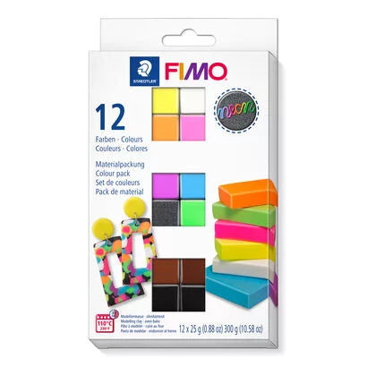 24-Piece FIMO® Soft Polymer Clay Set - Basic Colours