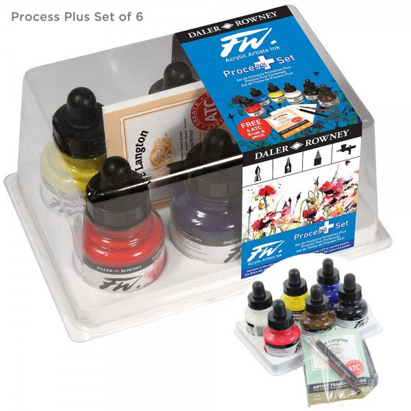 FW Acrylic Inks 6-Sets - Wyndham Art Supplies
