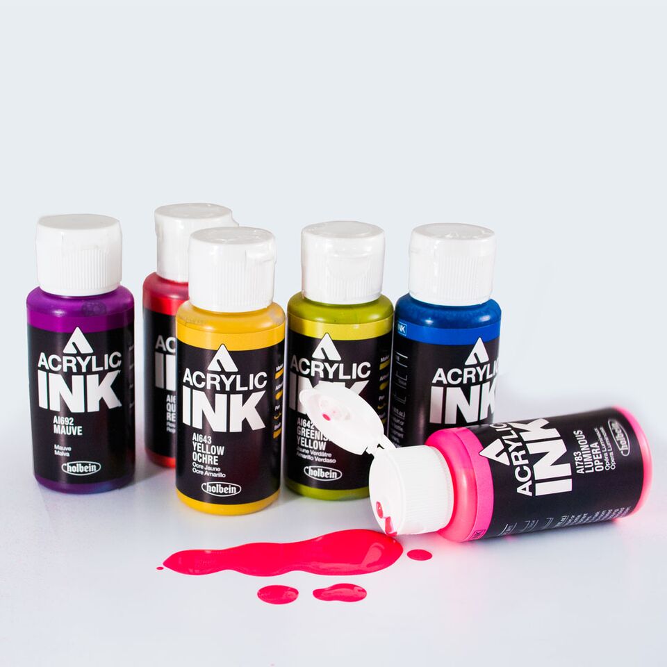 Holbein Acrylic Inks - Wyndham Art Supplies