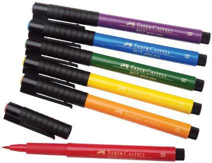 Faber Castell Pitt Pen Brush Tip Markers - Wyndham Art Supplies