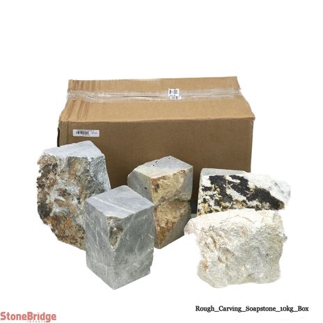 Soapstone 22 lbs Assorted Chunk Box