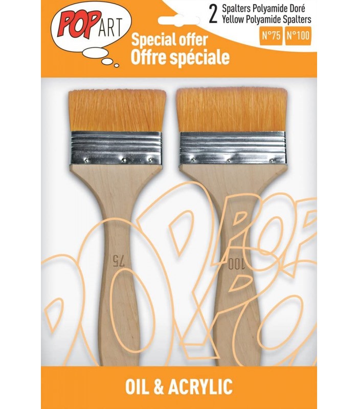 Pebeo Flat Wash Brush Sets